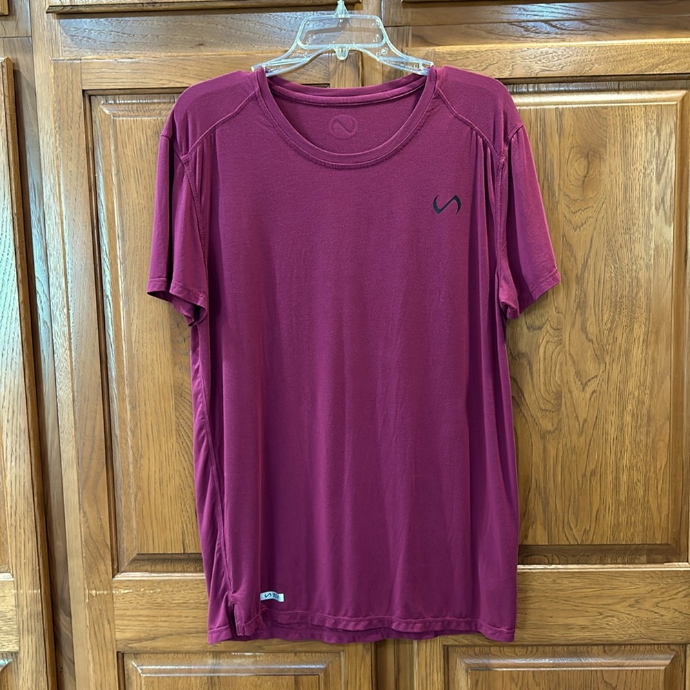 Men’s Root Performance Bamboo Crew Neck Ultra Soft Shirt, Regal Mauve, Size L - Picture 3 of 8